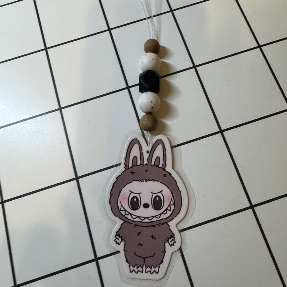 Handmade Tofee Labubu Charming Car Hanging Ornament
